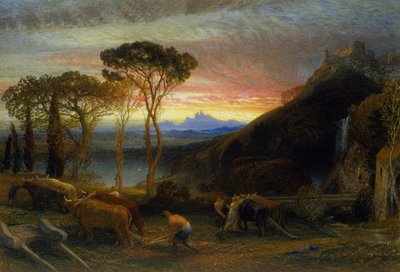 Illustration pour Lycidas de Milton - Samuel Palmer